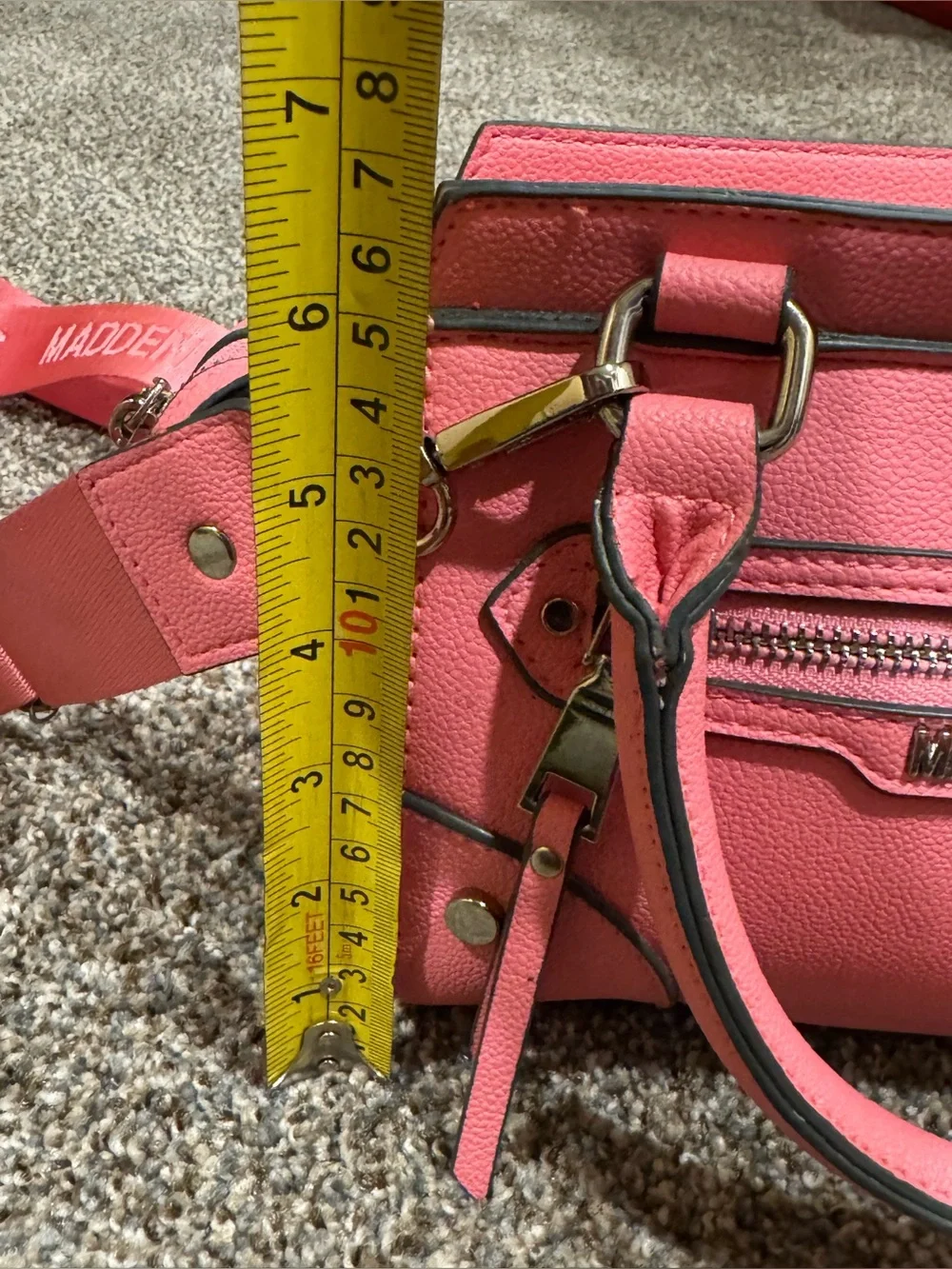 Steve Madden NYC Pink Women's Double Handle Stylish Everyday Purse